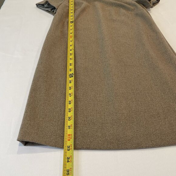 NWT Banana Republic Camel Tan Metallic Shimmer Shift Dress Sz XS - Picture 7 of 14